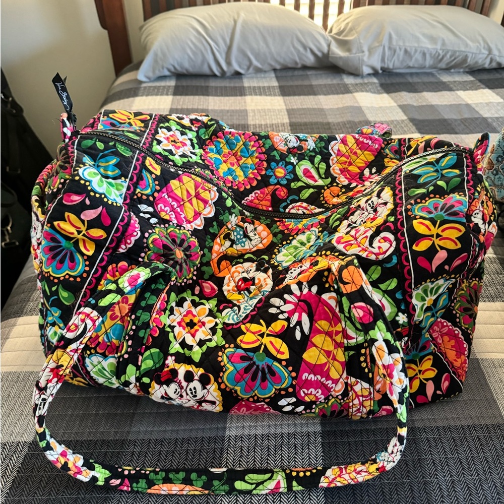 Vera Bradley Midnight Mickey large duffle bag and backpack
